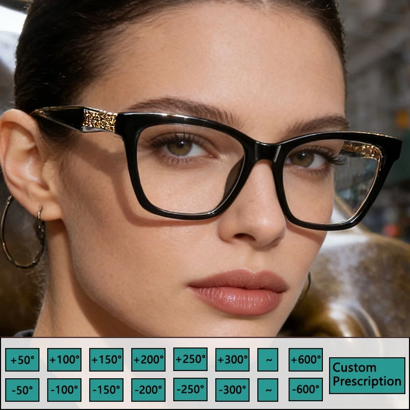 Anti Blue Light Blocking Reading Glasses Women Anti-Glare Presbyopic Computer Eyeglasses Diopter From +0 To +4.0 Optical Lenses