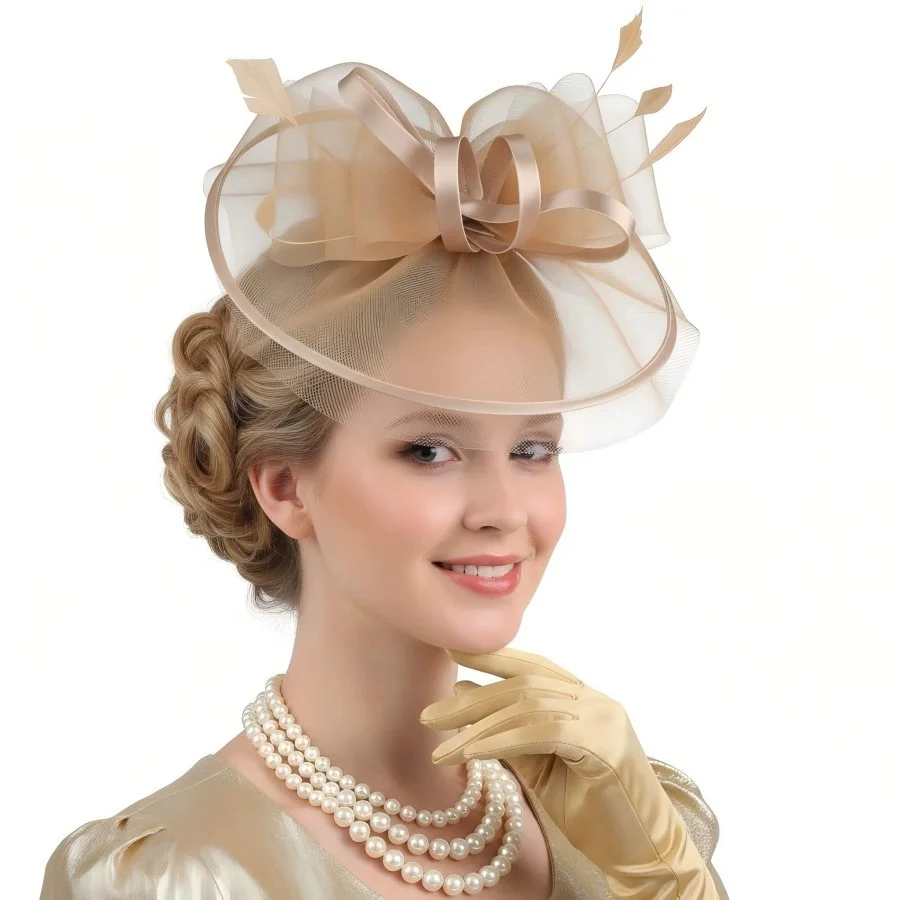 

Шляпки-фасинаторы для женщин, шляпки для чаепития, шляпки в стиле 50-х годов, шляпки для Кентуккийского Дерби, заколки для волос с перьями для невесты, свадебные шляпки, сетчатые повязки на голову