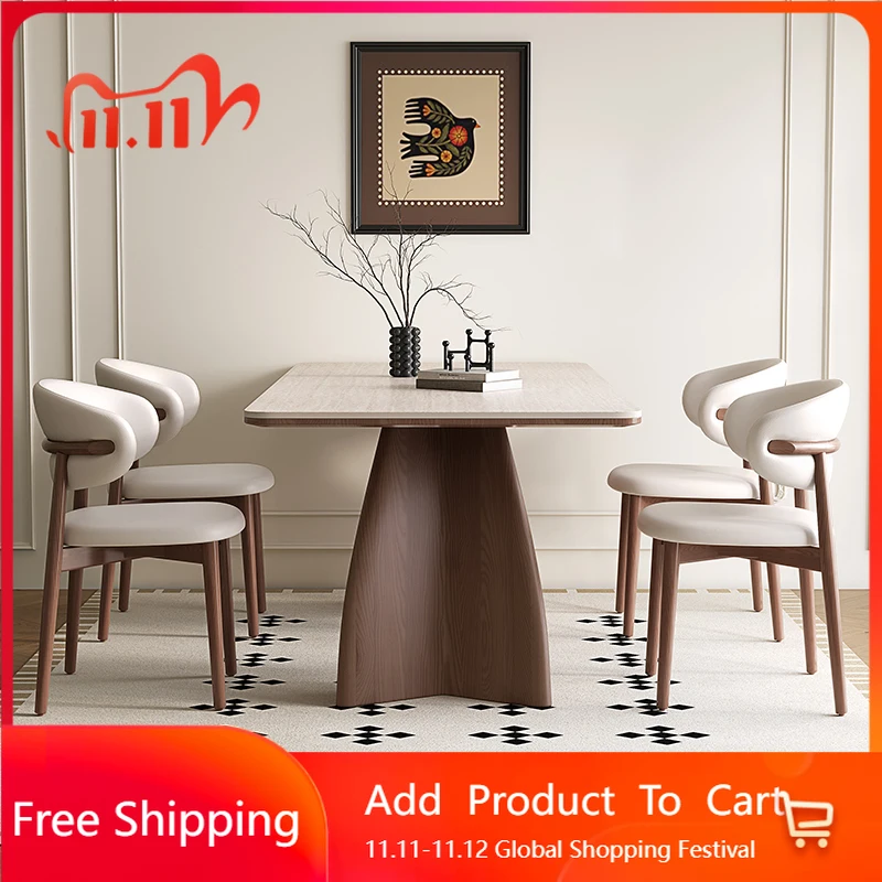 

Show Luxury Dining Table Nordic Modern Italian Center Entrywaydining Table Drinks Designer Wood Display Muebles Trendy Furniture