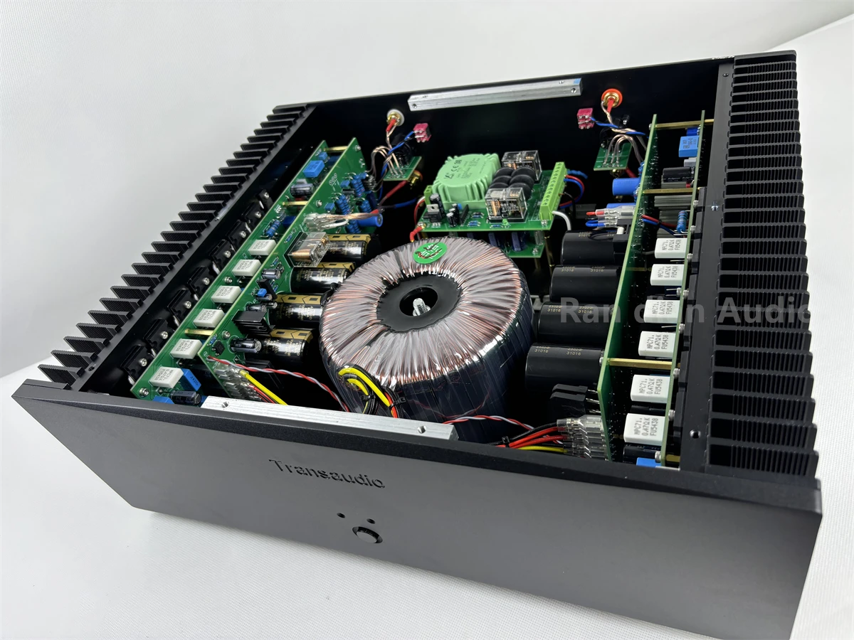 TransAudio High End MASTER FM801 Post Amplifier MJL4281 2N3440/5416 /250W/8Ω 500W/4Ω z pojedynczym zakończeniem + zbalansowane wejście 2-drożne