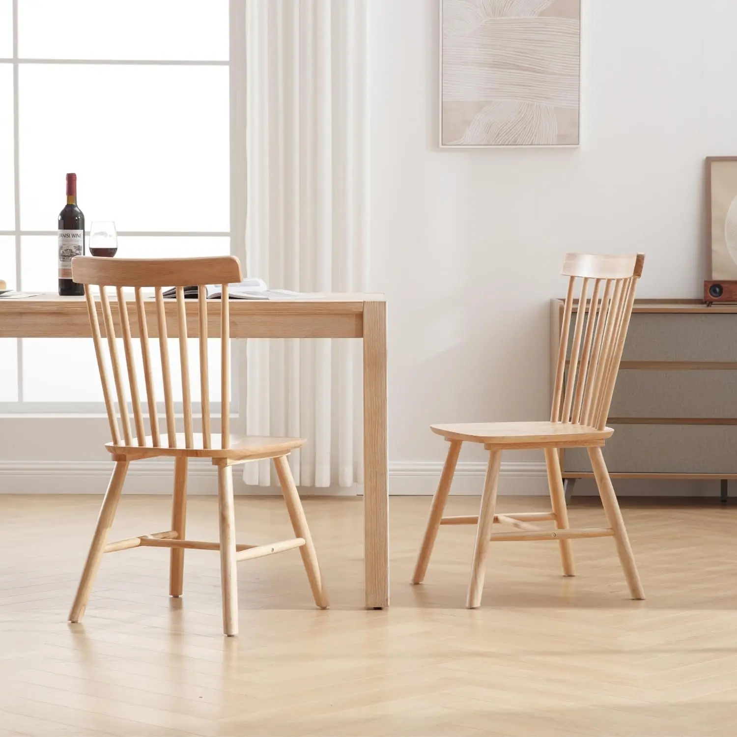 Paneles de cortina color crema de mezcla de algodón con ribete y pliegues, oscurecimiento para puertas y ventanas.