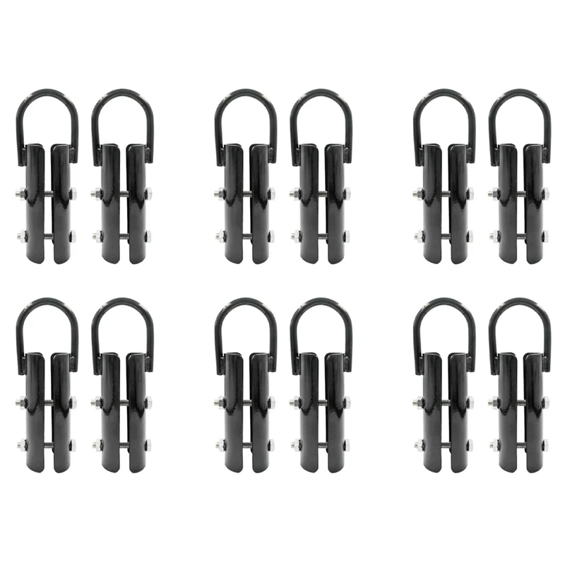 

B48B-1.5 Inch Climbing Rope Clamp,12 Sets Rope Climb Clasp Workout Rig Attachment Hook