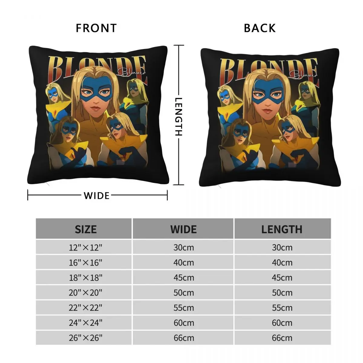 Blonde Blazer Dispatch Game Square Pillowcase Polyester Linen Velvet Creative Zip Decor Home Cushion Cover 45x45