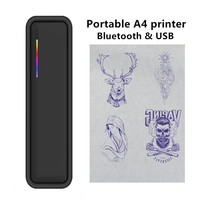 X9 Portable Wireless Bluetooth USB Tattoo Printer Tattoo stencil Transfer Copier Text PDF Document A4 Thermal Printer