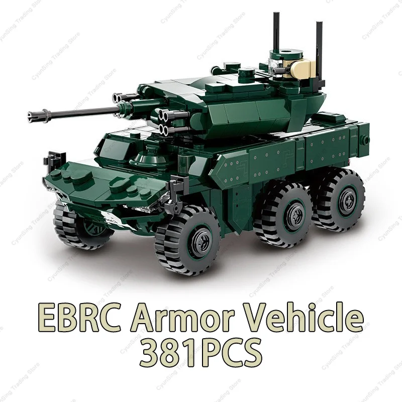 SLUBAN 2024 Militär boxer xm808 Rüstung Angriffs fahrzeug dana m2 BTR-4 Infanterie Kampf auto Modell moderne Bausteine Ziegel Kinderspiel zeug 8