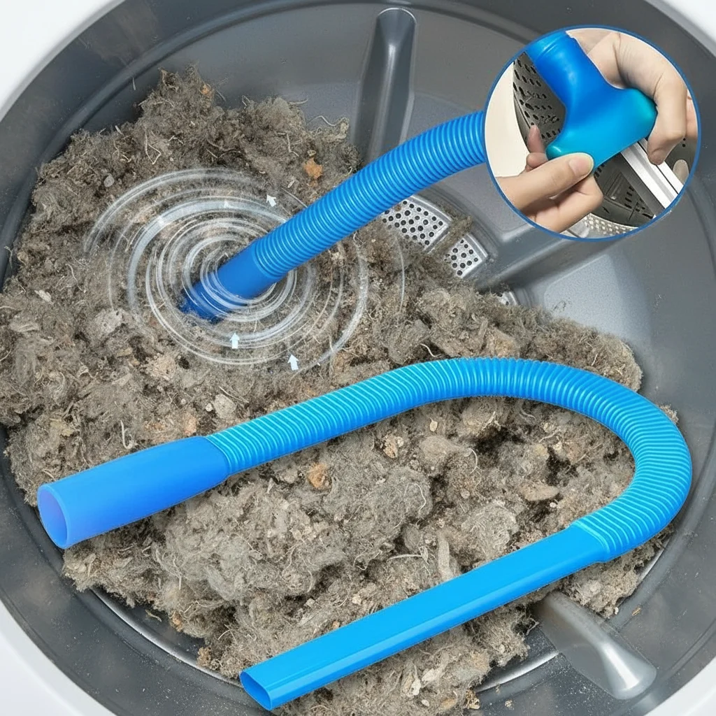 

Dryer Exhaust Cleaner Hose Accessory 1Pc Blue Flexible Tool for Easy Cleaning and Maintenance