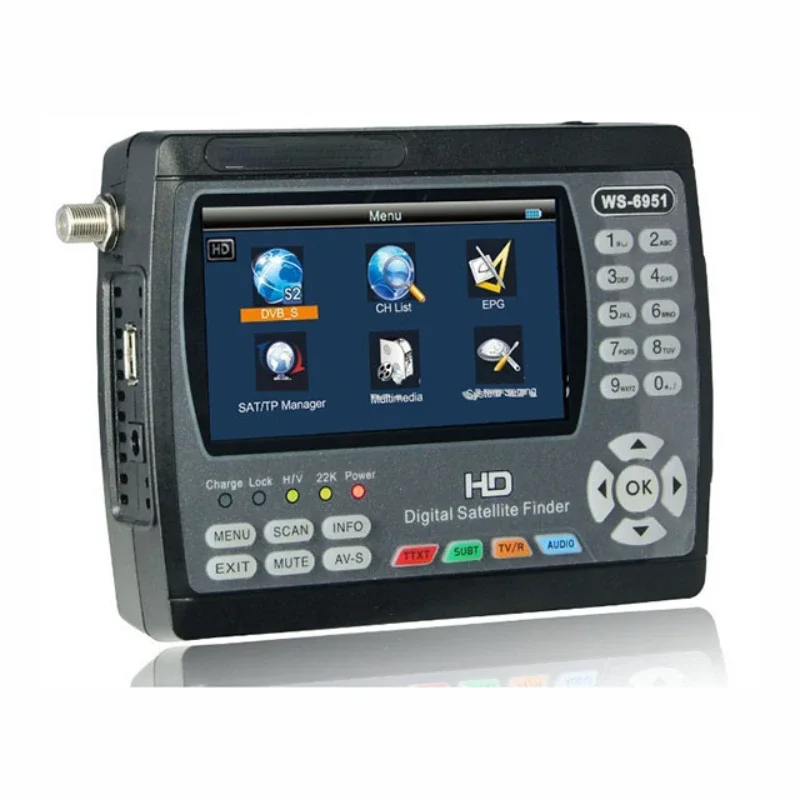 4.3 for Inch High Definition TFT LCD Screen satellite tv receiver sat finder