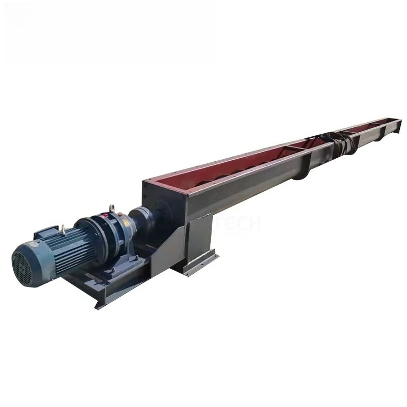 High-Efficiency U Trough Screw Conveyor For Bulk Cement Handling