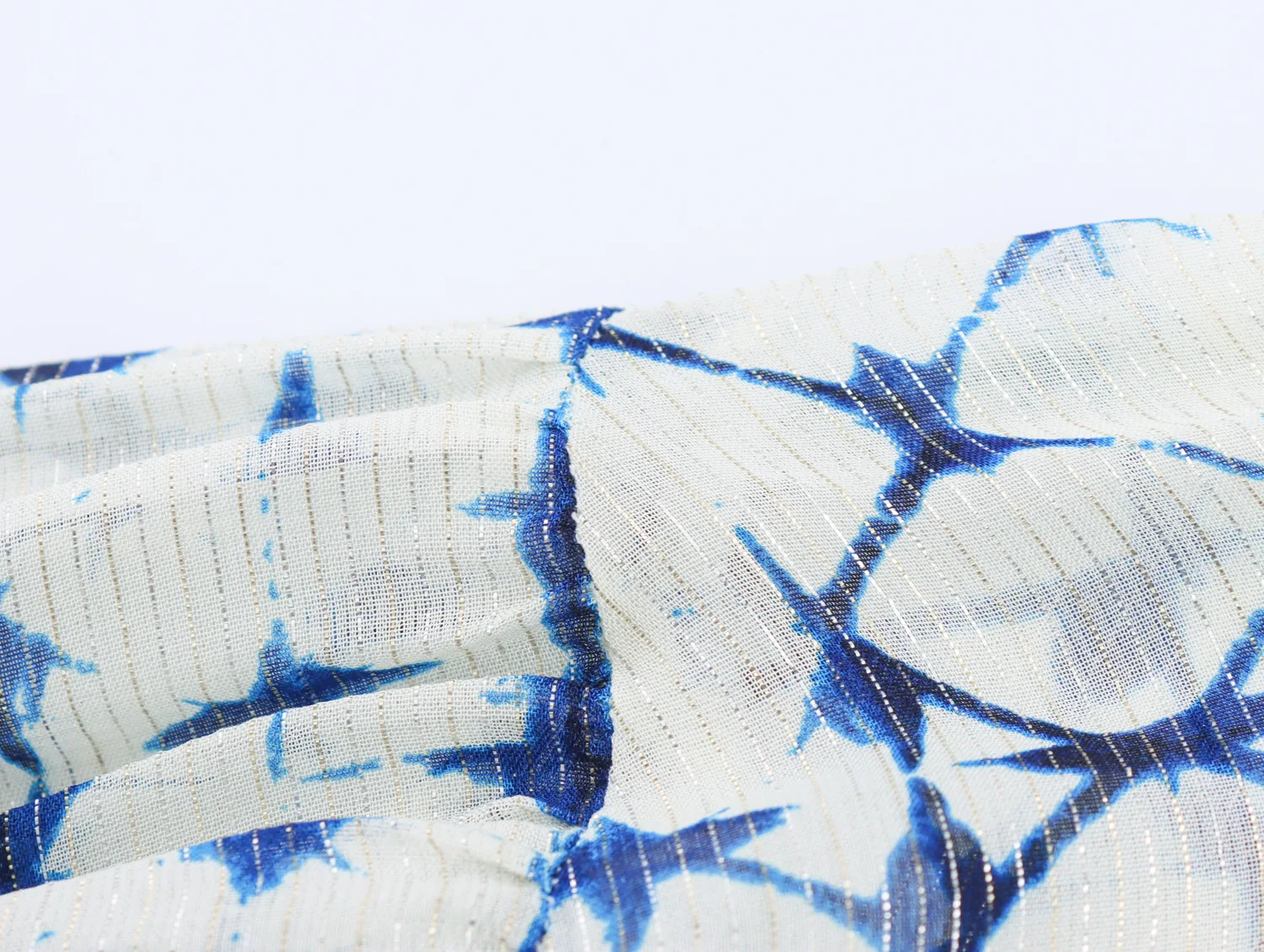 Robe Style Resort pour femmes, manches longues, col en v, ligne métallique imprimée, décontractée, plage, style Boho, Mini, printemps/été, 2025