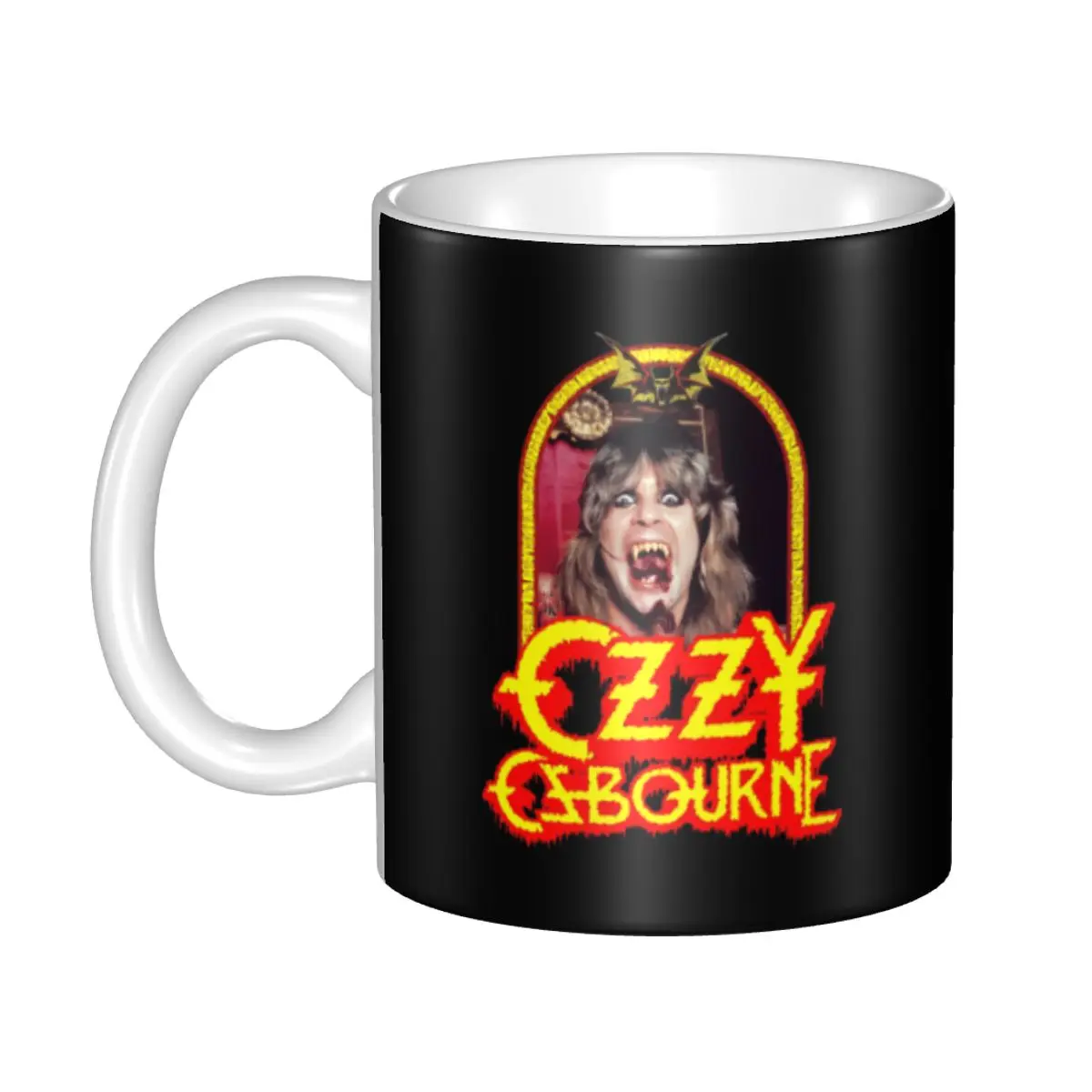 

DIY Ozzy Osbourne British Rock Heavy Metal Singer Ceramic Mug Personalized Coffee Cups Creative Gift