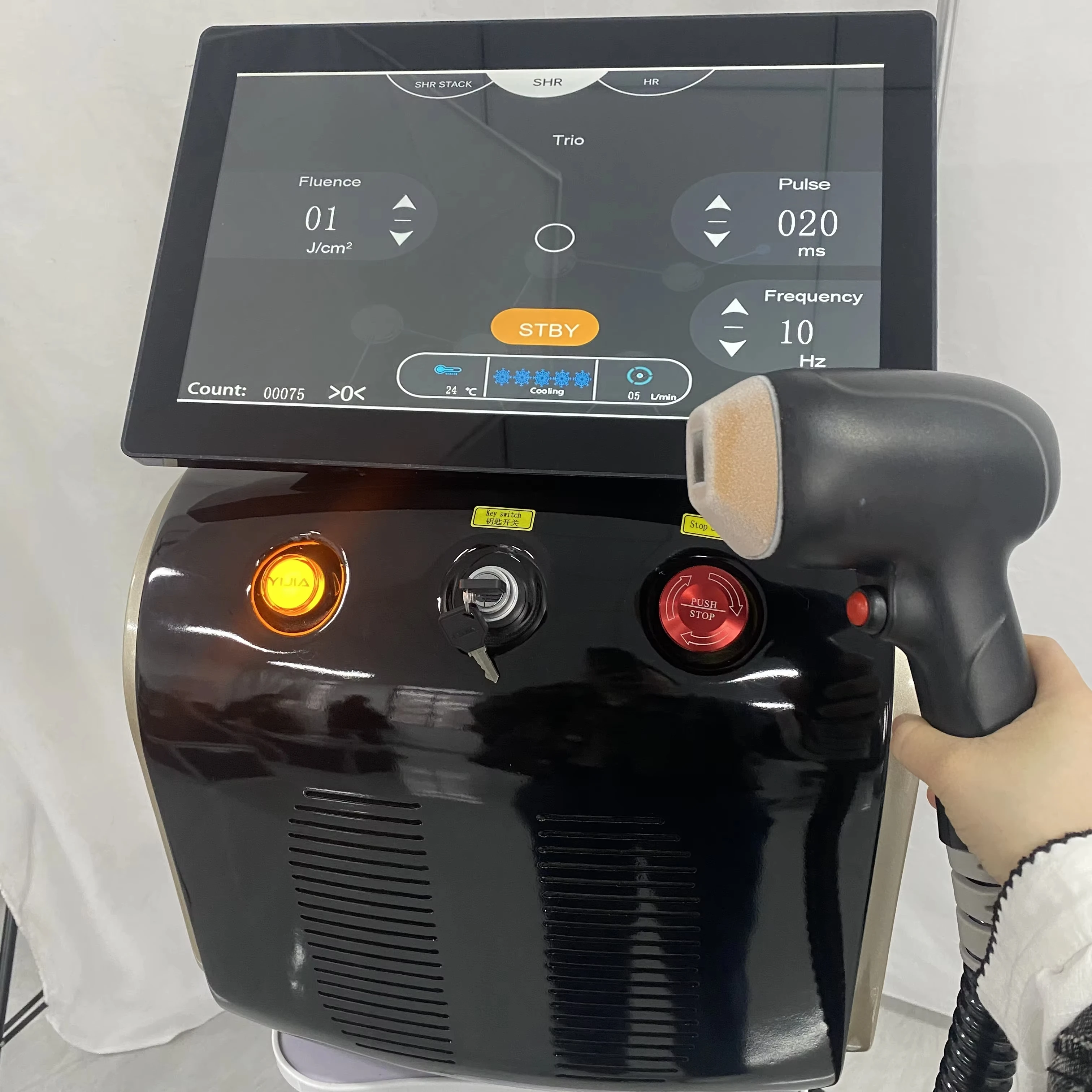 Diode Hair Removal Laser Machine Professional  Ice Titanium Pulsed Light Epilator Permanent Lazer Hair Remover for Women byE