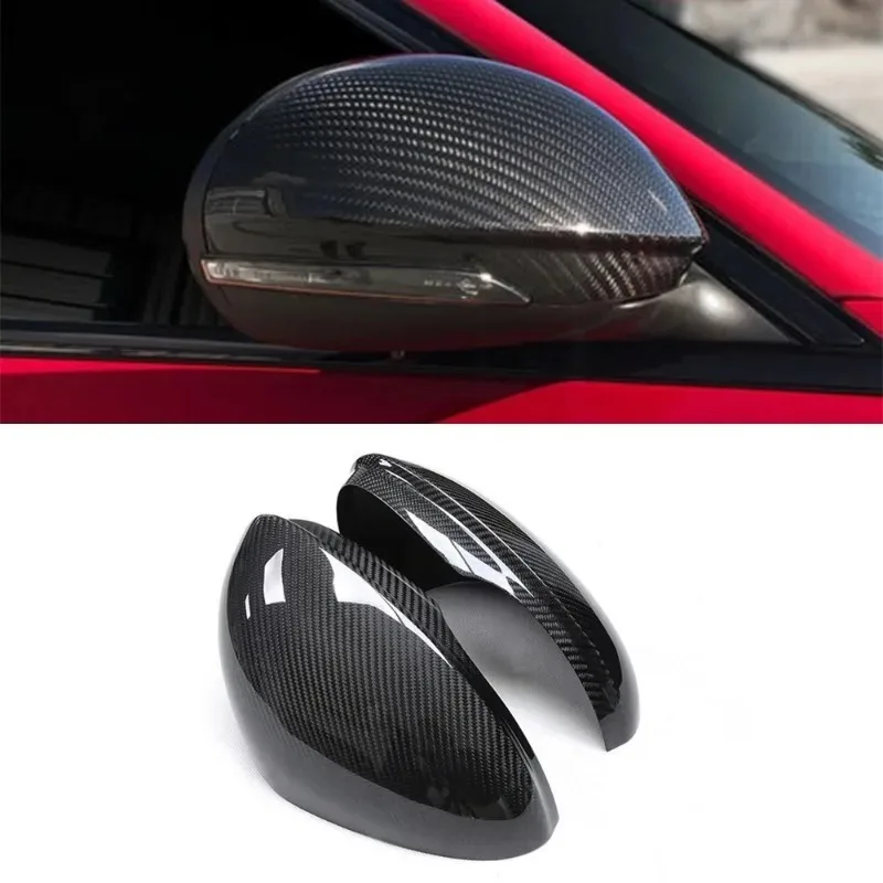 For Carbon Fiber Body Kit Side Mirrors Cover For Romeo Giulia Rearview Mirror Shell 2016+
