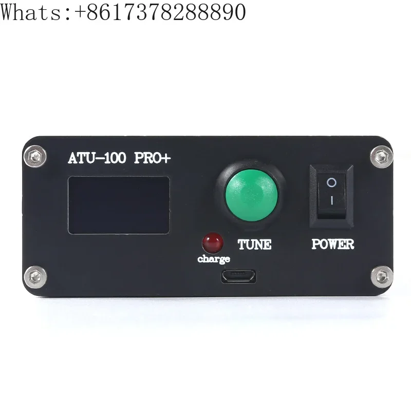 ATU-100 Pro+1.8-55Mhz Automatic Antenna Tuner 0.96-inch Finished Charging Edition with Housing