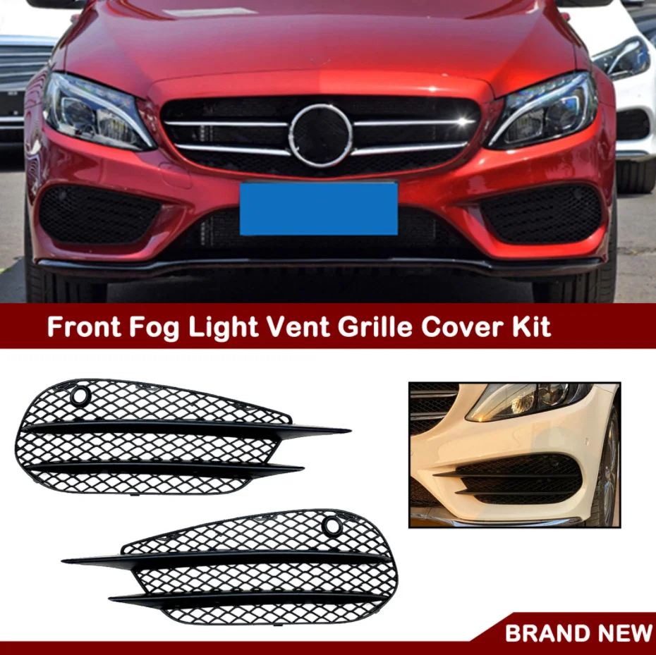 

For 2015 2016-2018 Mercedes-Benz C Class W205 Sport Front Air Vent Cover Trim Grille 2058852523,2058852623 2058854023,2058854123