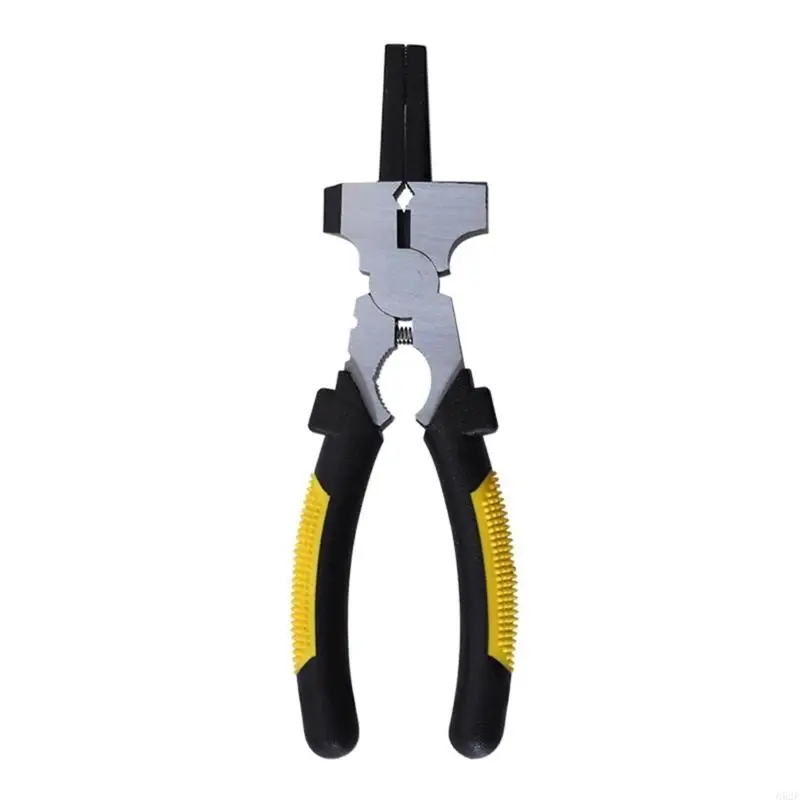 

7'' Professional Carbon Steel Welding Tool Multi-Function Pliers Wire Cutter Spatter Removal Long Nose with Insulated Ergonomic