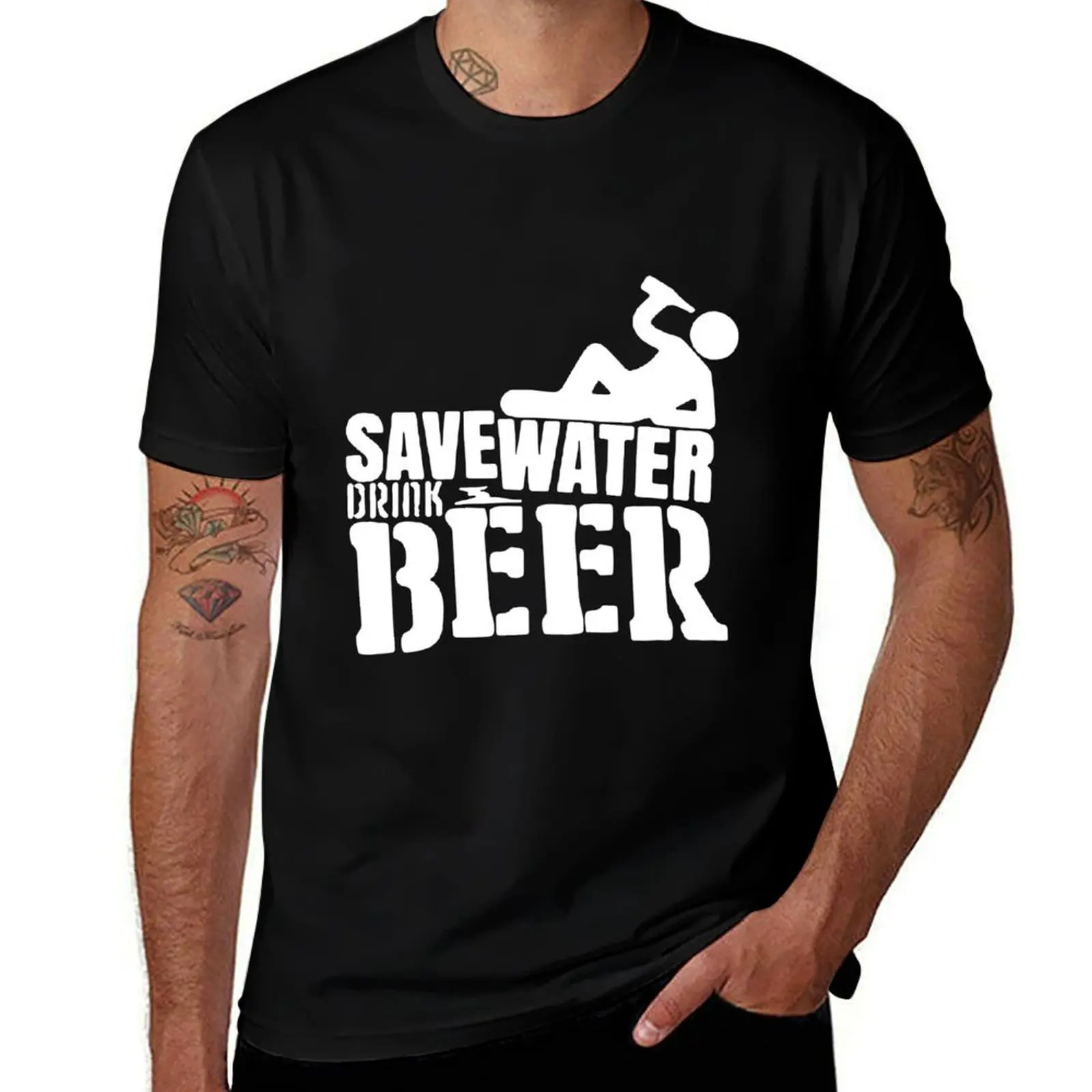 Save Water Drink Beer Weekend Love Beer Party Art Design Happy Apparel Essential Inspiration Joy Mood Beer Squad T-Shirt