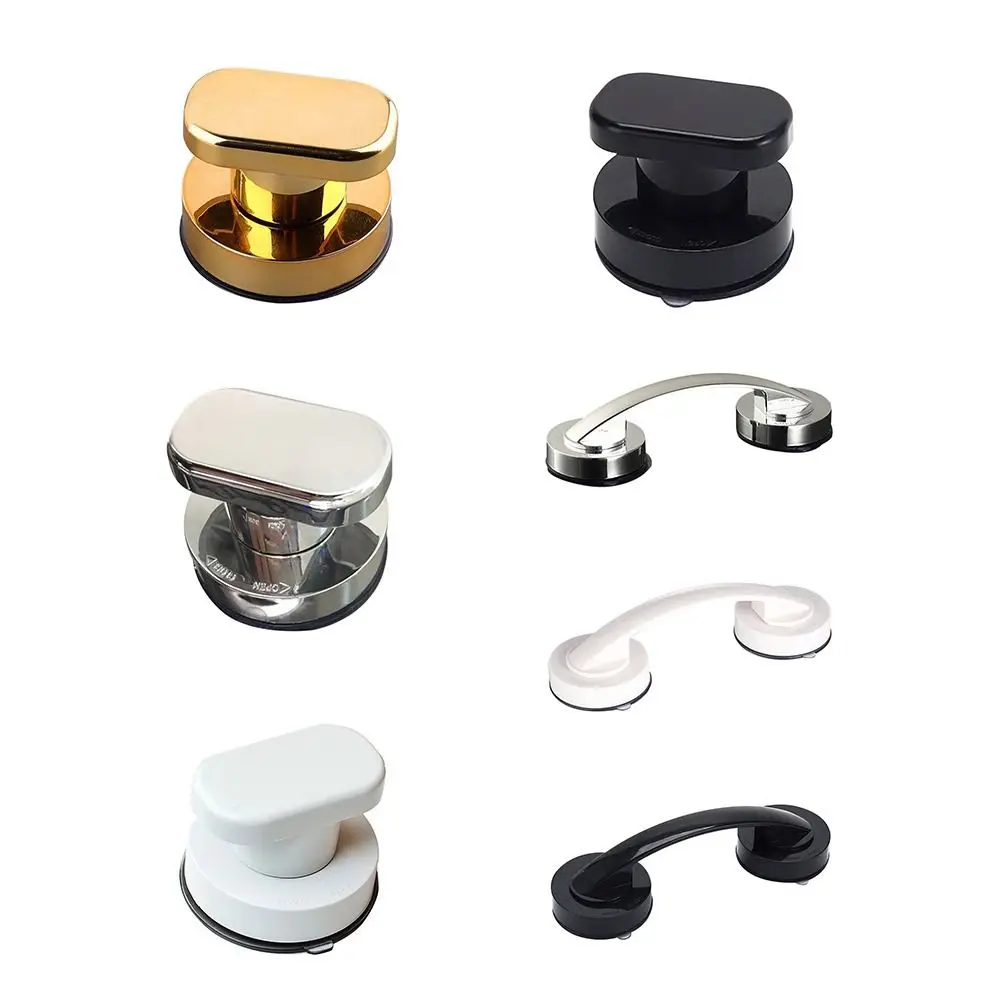 Creative with Suction Cup Shower Handle Anti-slip Furniture Cabinet Knobs Shower Safe Grip Knob Bathtub Pulls
