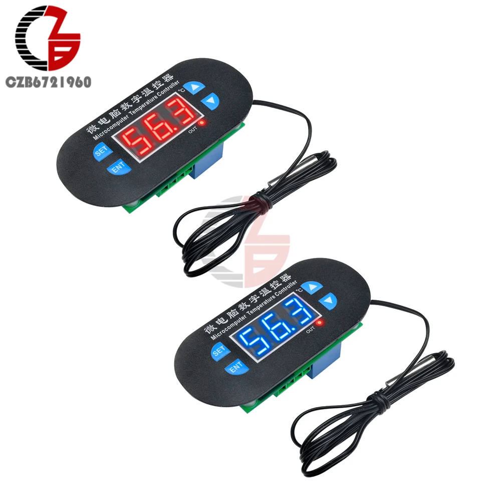 W1308 termostato digitale 12V regolatore di temperatura NTC termostato riscaldamento interruttore di raffreddamento controllo per lavatrici
