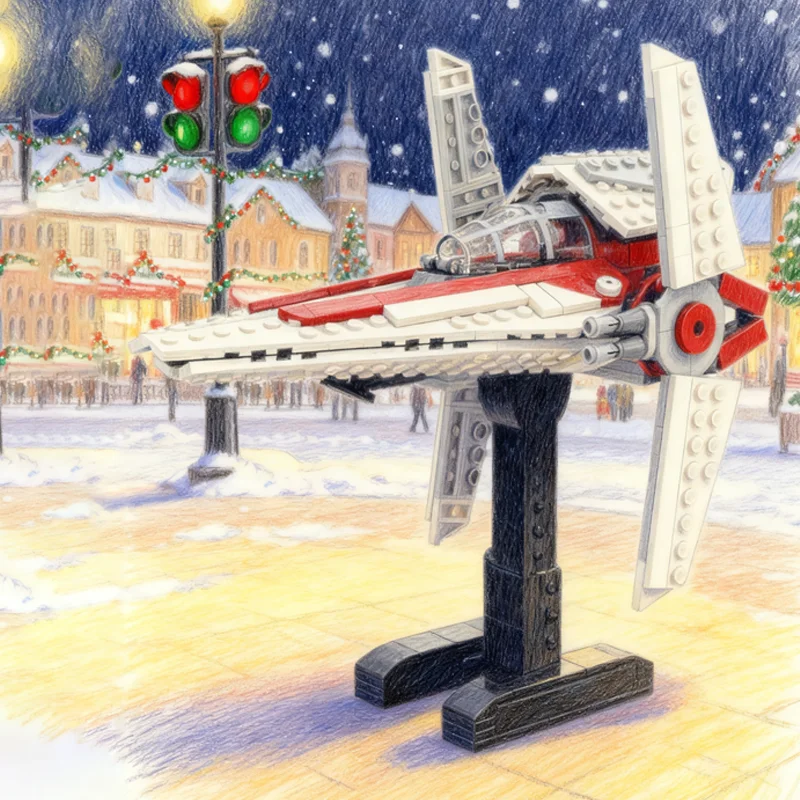 

410 шт. MOC V Wing Star Battle Model Строительные блоки Строительные игрушки для сборки Креативная идея «сделай сам» Кирпич Рождественские подарки Образование