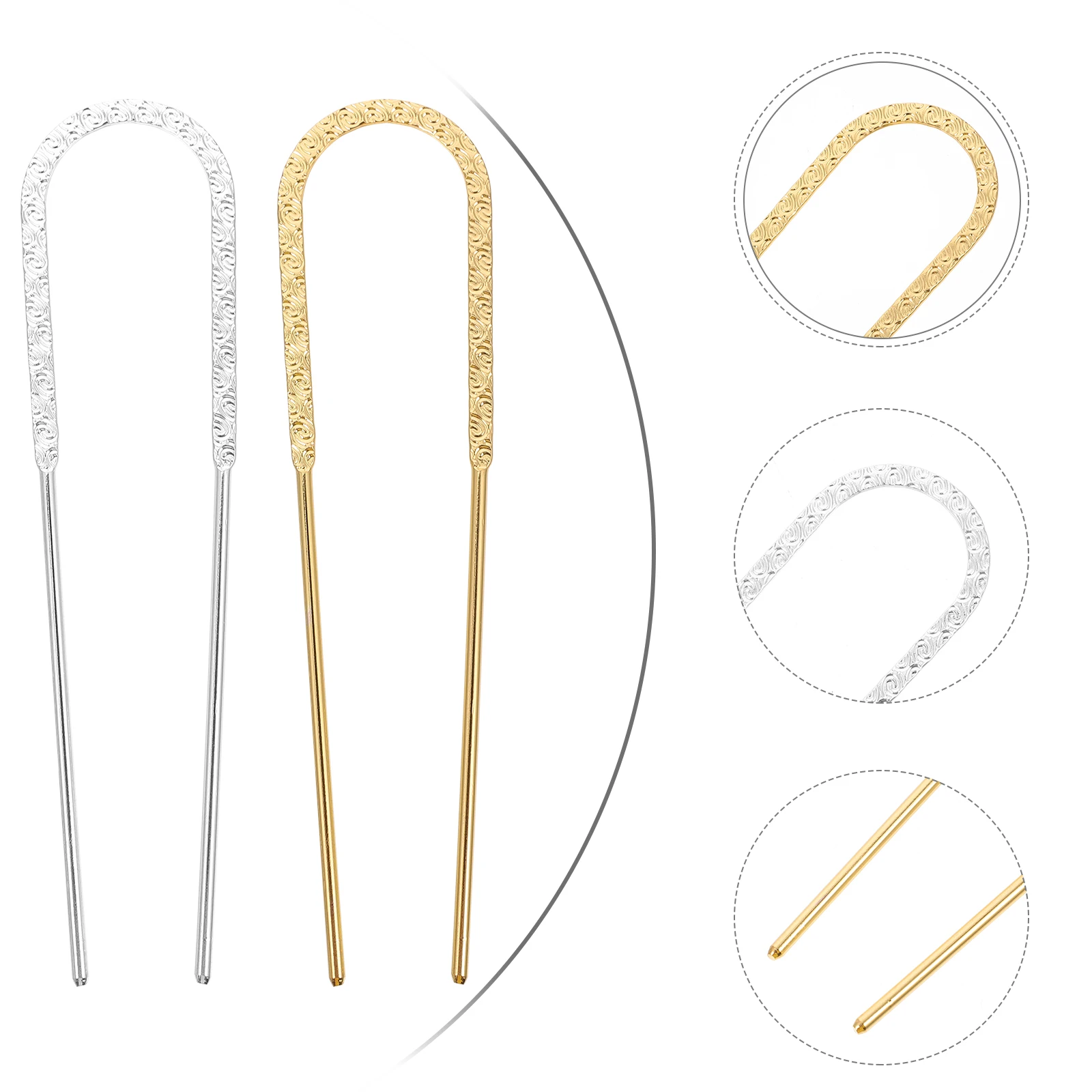 

10 Pcs Iron Hairpins Women U Shaped Bridal Hairpins Clips Bridal Party Retro Hair Accessories Styling Tools Hair Forks