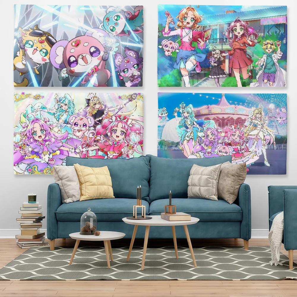 Anime Star D-Detective P-Precure Flag For Sports Matches  Games Parade Rally Holiday Festival Backyard Balcony Club Bar Decor