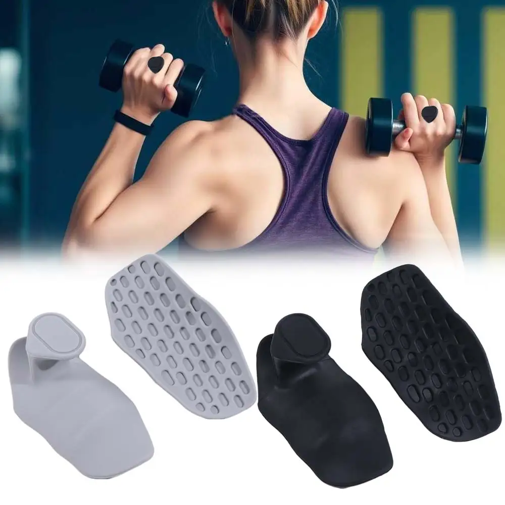 1 Pair Ergonomic Weight Lifting Grips Elastic Honeycomb-shaped Workout Gym Gloves Silicone Anti-friction Silicone Palm Grips