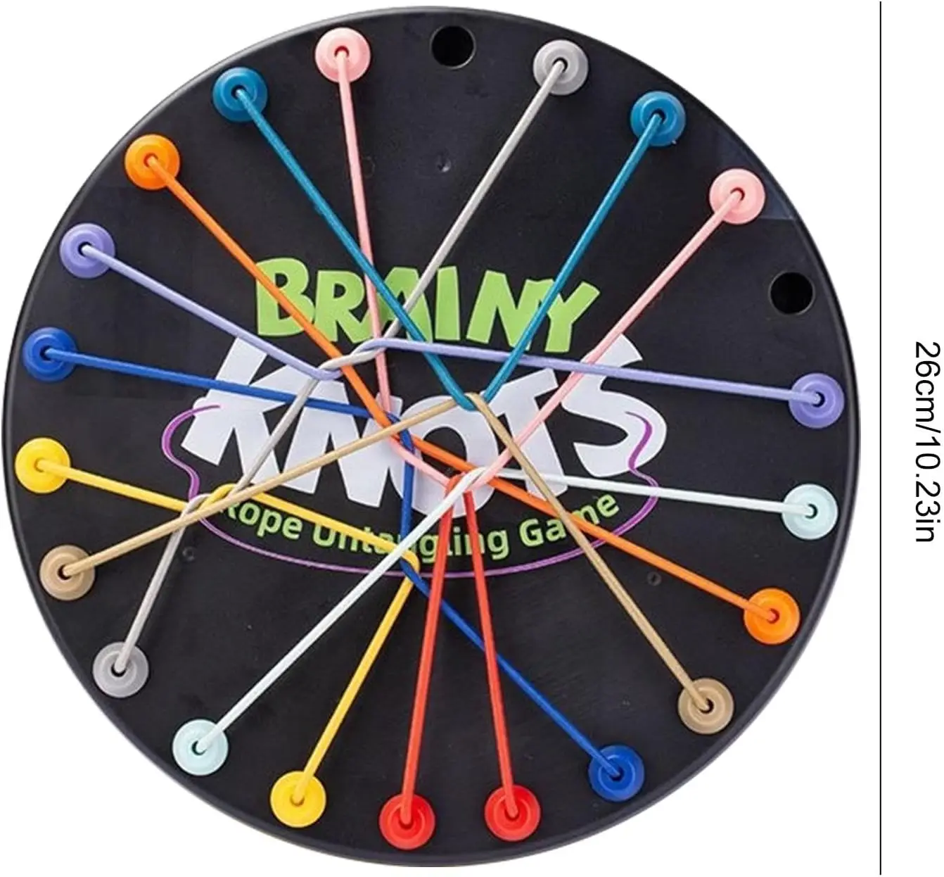 Twisted Rope Puzzle Game Brainy Knots Rope Untangling Board Game Rope Knots Challenge Game, String Solution Central Lacing Toys