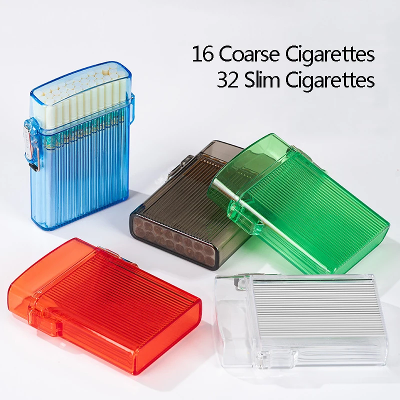 Thick Thin Dual Use Transparent Cigarette Box Flip Open Holders Box Waterproof for Cigarette Case Candy Case Key Case