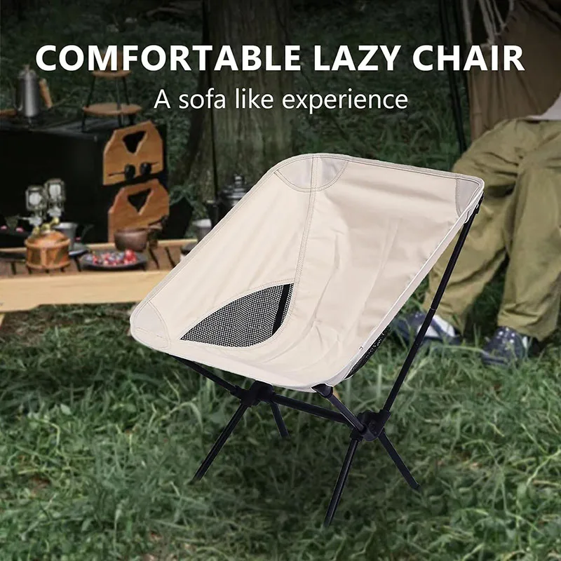 Camping Folding Chair Ultralight Portable Beach Chair Compact Lightweight for Backpacking Hiking Picnic Barbeques Fishing