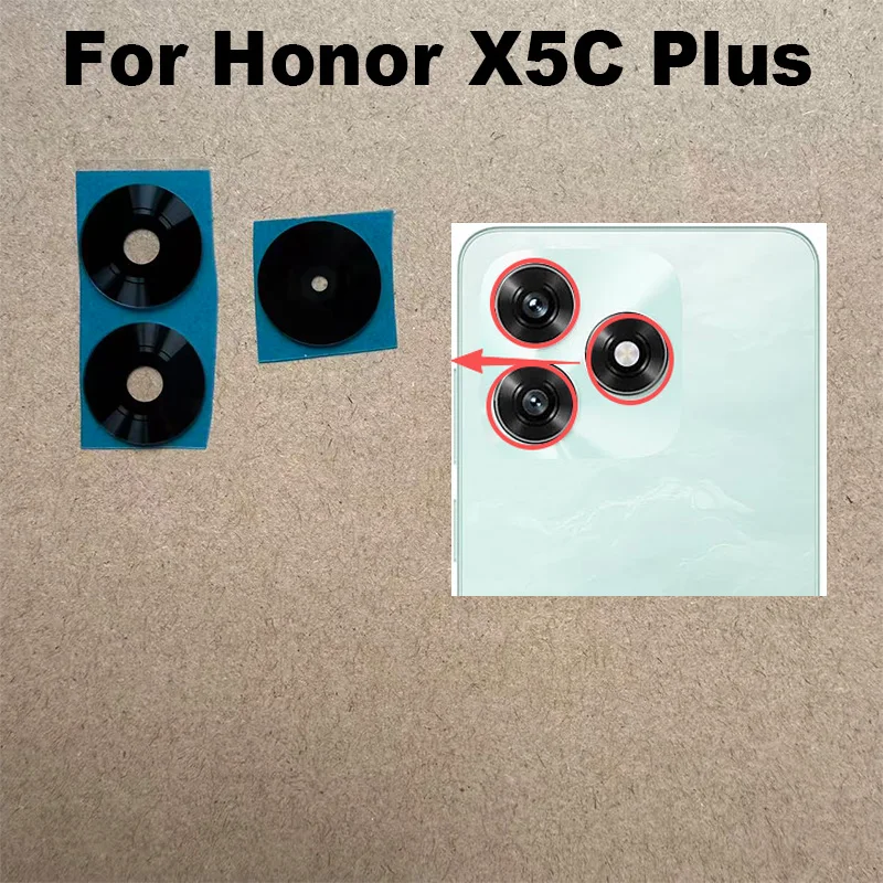 New For Huawei Honor X5C Plus Back Camera Glass Rear Lens With Adhesive Sticker Replacement