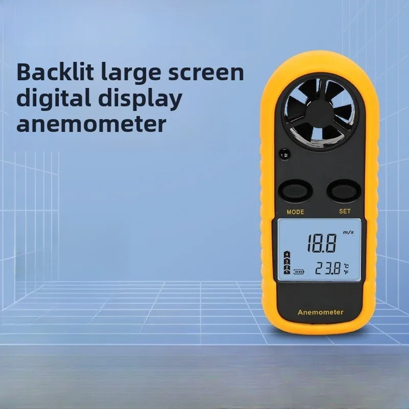 WGM816 Handheld Wind Speed Measuring Instrument Integrated Mini Wind Speed Sensor Stable Performance