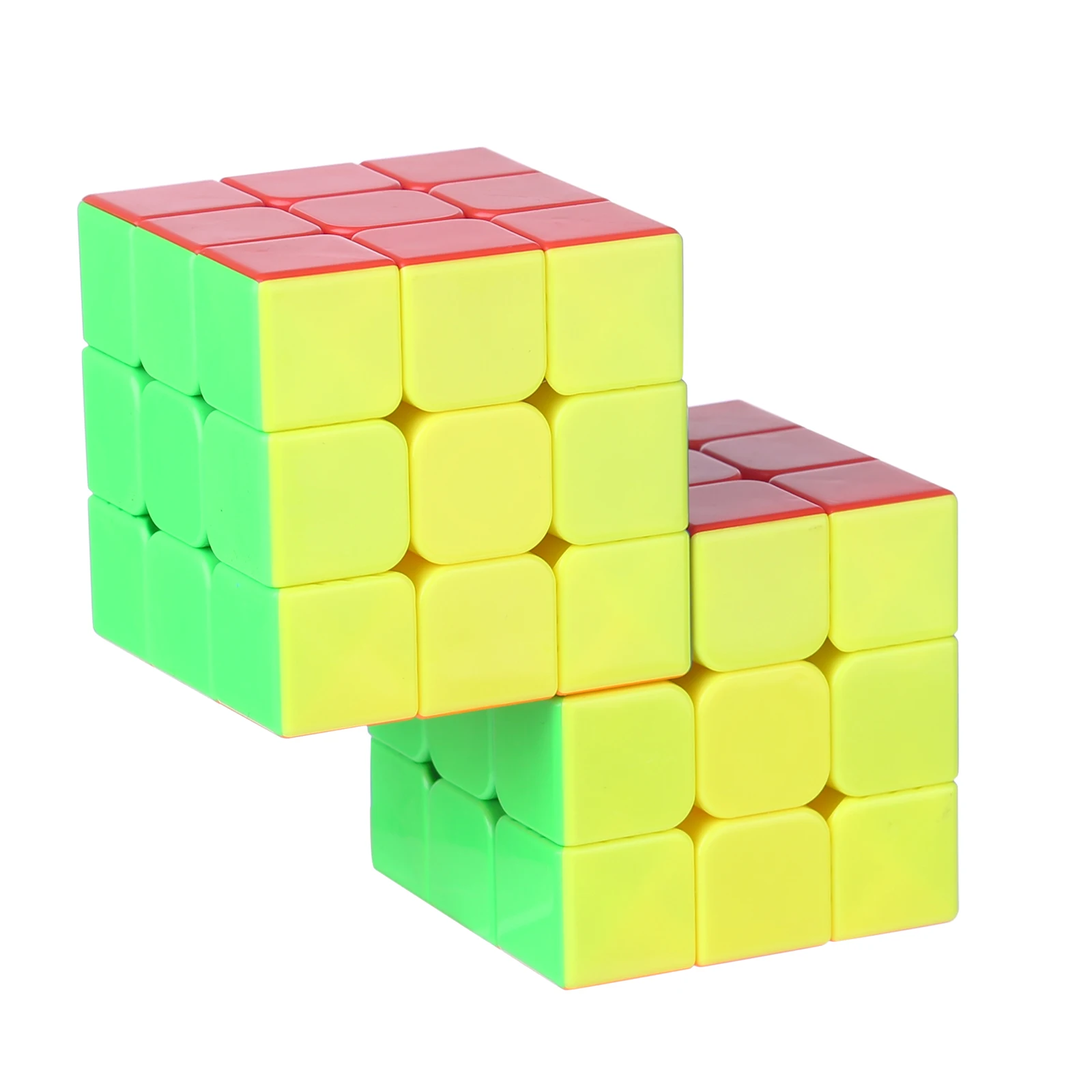 New CubeTwist Double 3x3 Bandage Conjoined Magic Cube Speed Puzzle Toy for Kids Boys Gift Colorful