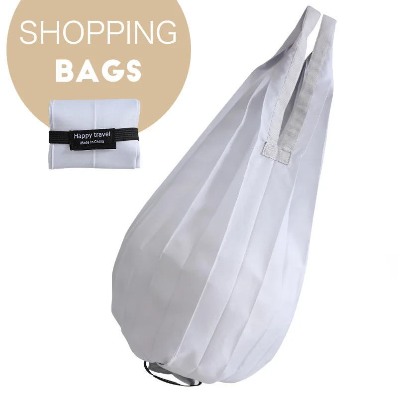 1pc Folding Eco-friendly Shopping Bag, Travel One Shoulder Portable Large Grocery Bag, Supermarket Eco-friendly Bag