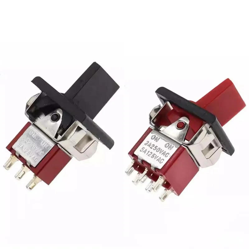 2pcs RLS-102/202/123  With handle toggle switch Alarm switch Bilateral self resetting switch