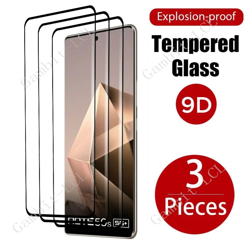 3PCS 9H 3D Curved Full Tempered Glass For Infinix Note 50s 5G+ ON InfinixNote50s Note50s X6870 6.78