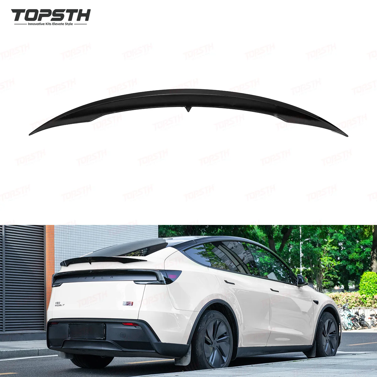

JUNIPER High Quality ABS Rear Spoiler for Model Y 2025+ Enhanced Aerodynamics with Ducktail Style Made From Durable Carbon Fiber