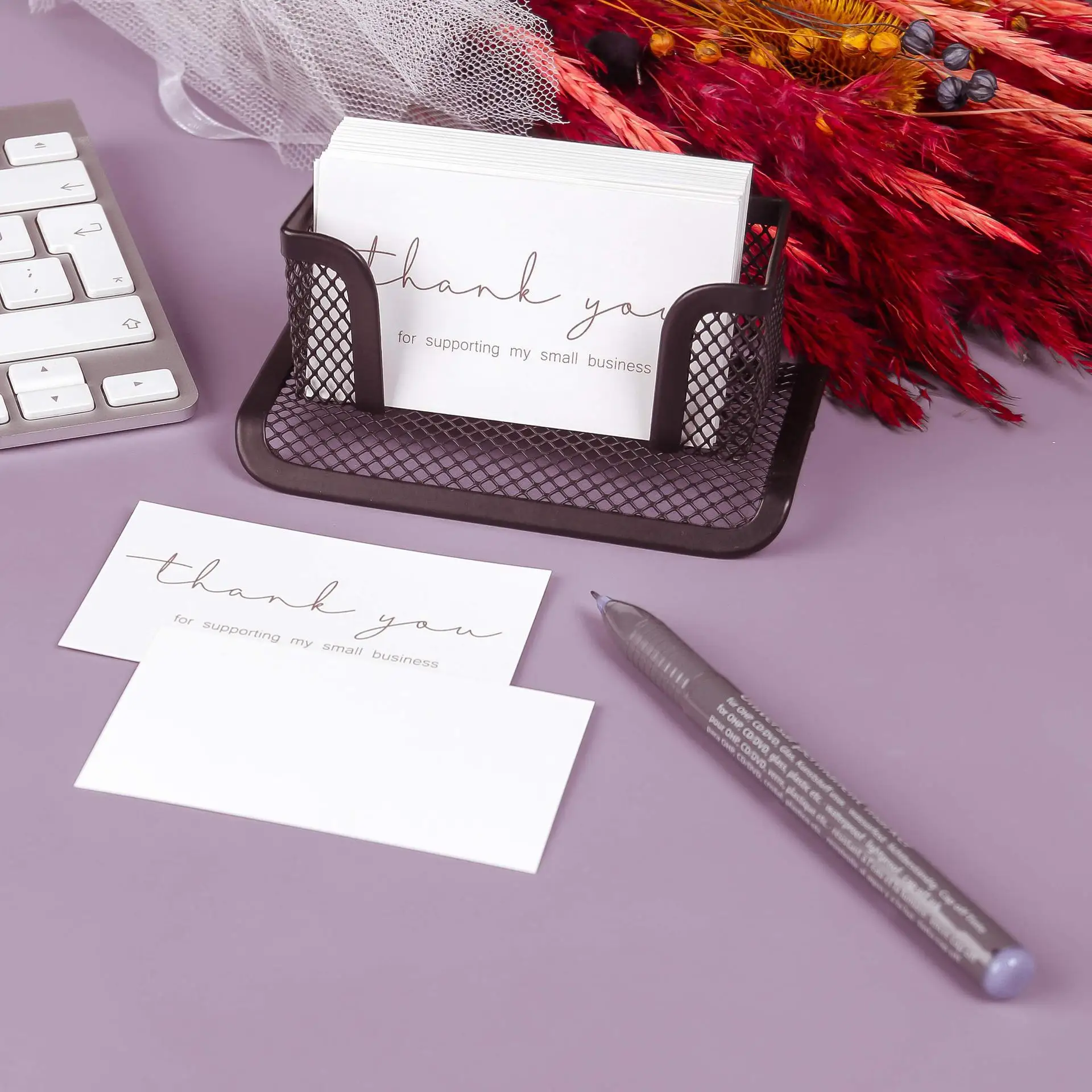 50pcs 감사합니다 내 작은 명함 지원, 중소기업 선물 장식용 포장 태그, 패키지 장식용 카드