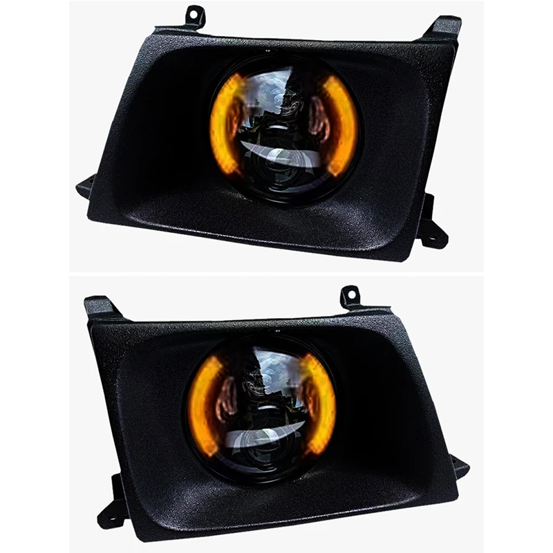 Customized Full LED Headlights For Toyota 4500 LC100 Bi-xenon Projector Lens Front Lamps With DRL