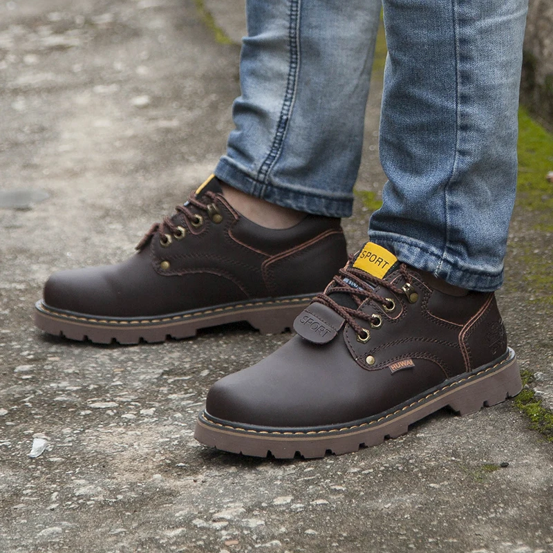 

Men's casual and fashionable thick-soled big-headed leather shoes for autumn and winter 2025