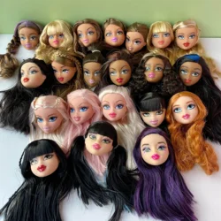 Bonecas cabeça plástica bonito para meninas, maquiagem bonita Bratzdoll, amor