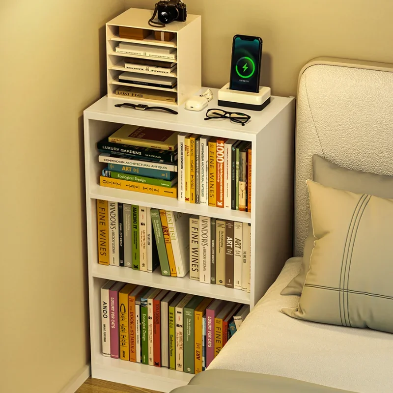 

*Steel bedside bookcase, living room balcony, multi-layer floor rack