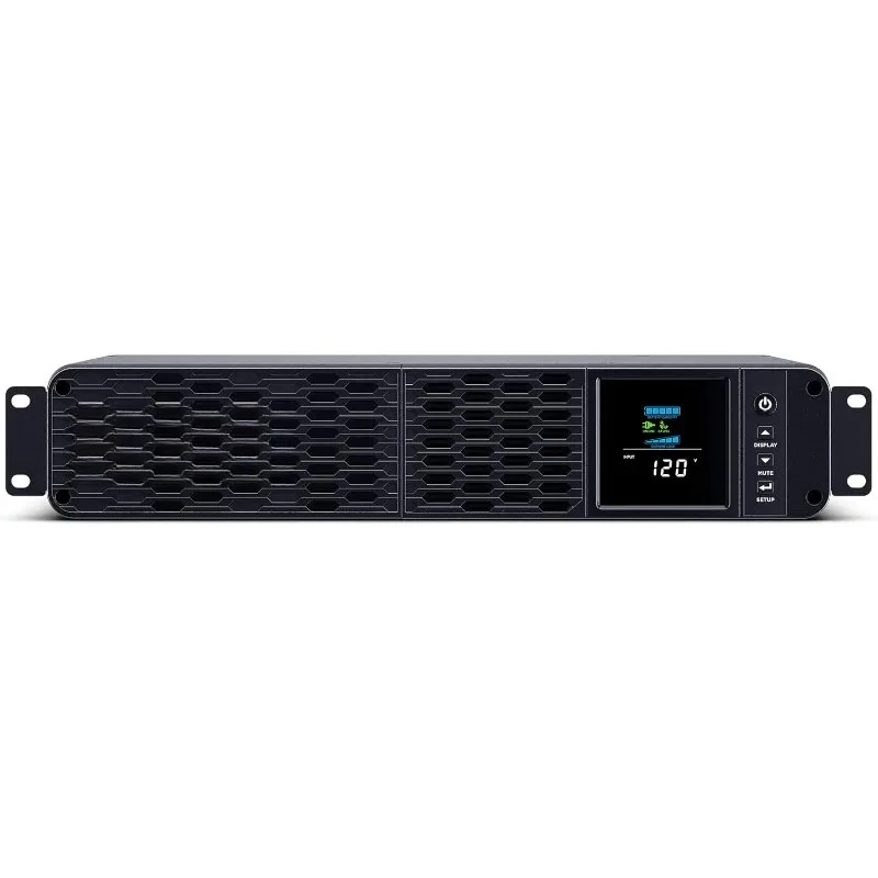 CP1500PFCRM2U PFC Sinewave UPS System, 1500VA/1000W, 8 Outlets, AVR, Short Depth 2U Rackmount
