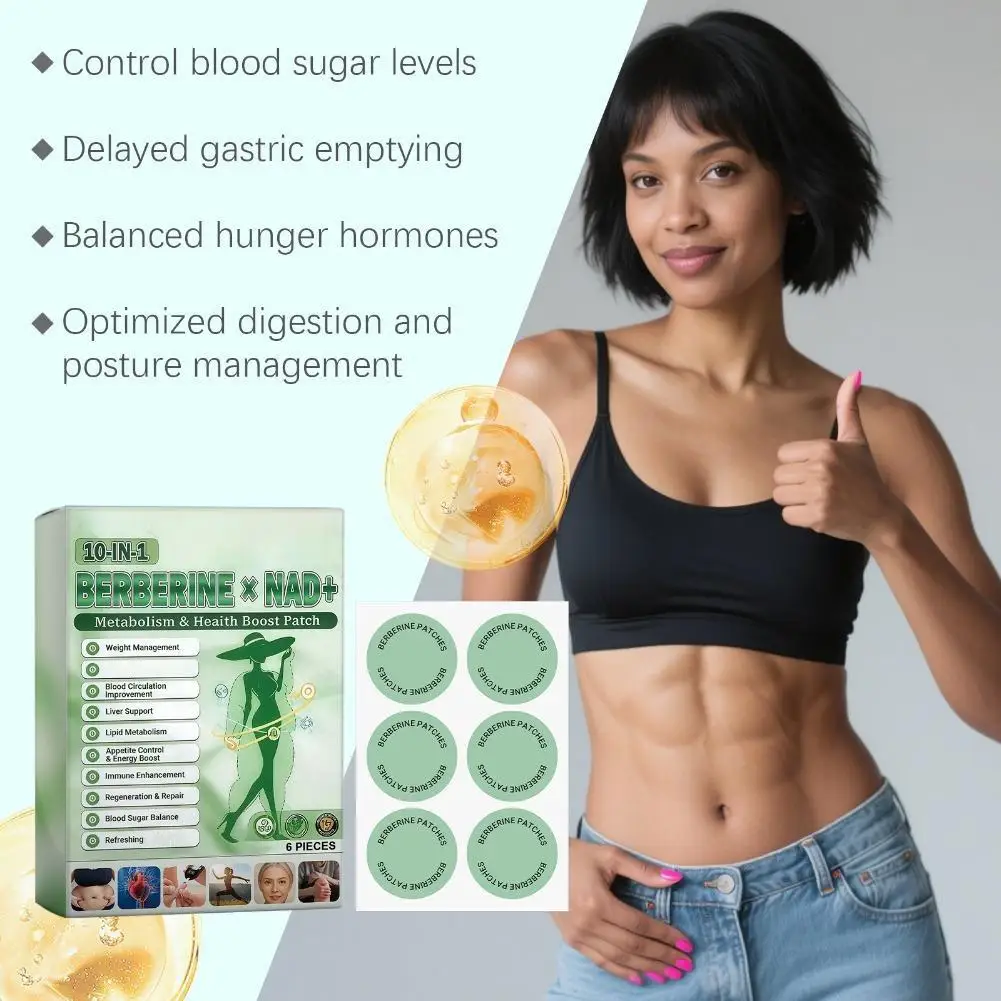 10 in 1 Weight Management Assistance Patch Rich in Natural Plant Active Ingredients Penetrating into Skin and Body Care Slimming
