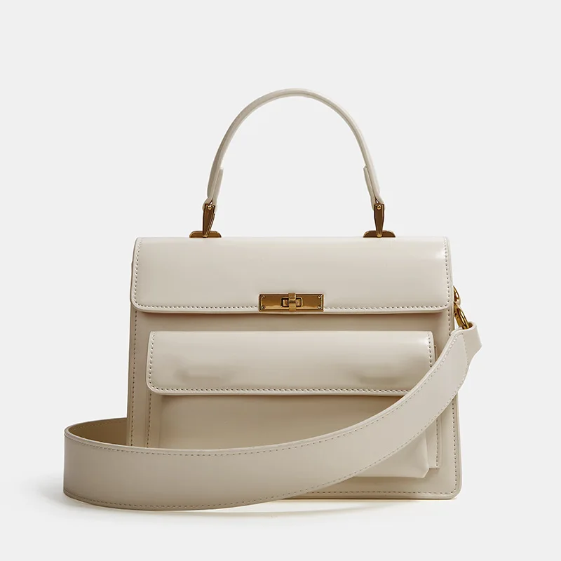 Luxury Designer Popular Classic Leather Diaper Bags For Women Elegant Large Capacity Minimalist Shoulder Bag Stylish Commuter