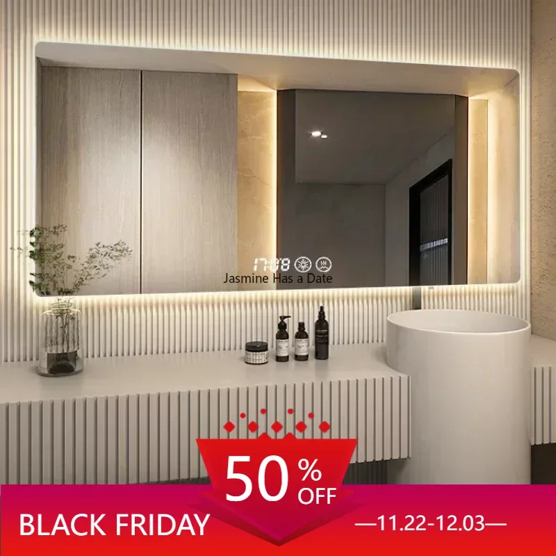 Wall Bathroom Decorative Mirror Led Makeup Full Body Decorative Mirror Large Espejo Decorativo Home Decoration Luxury YY50DC