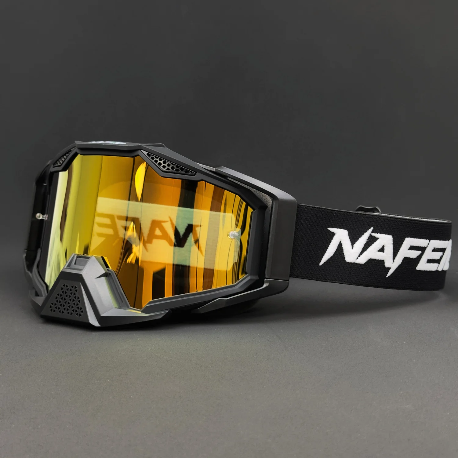 Professional Off‑Road Motorcycle Goggles, UV400 HD Lens, Wind‑Sand‑Dust‑Proof Eyewear for MTB, Riding, Skiing & Outdoor Sports