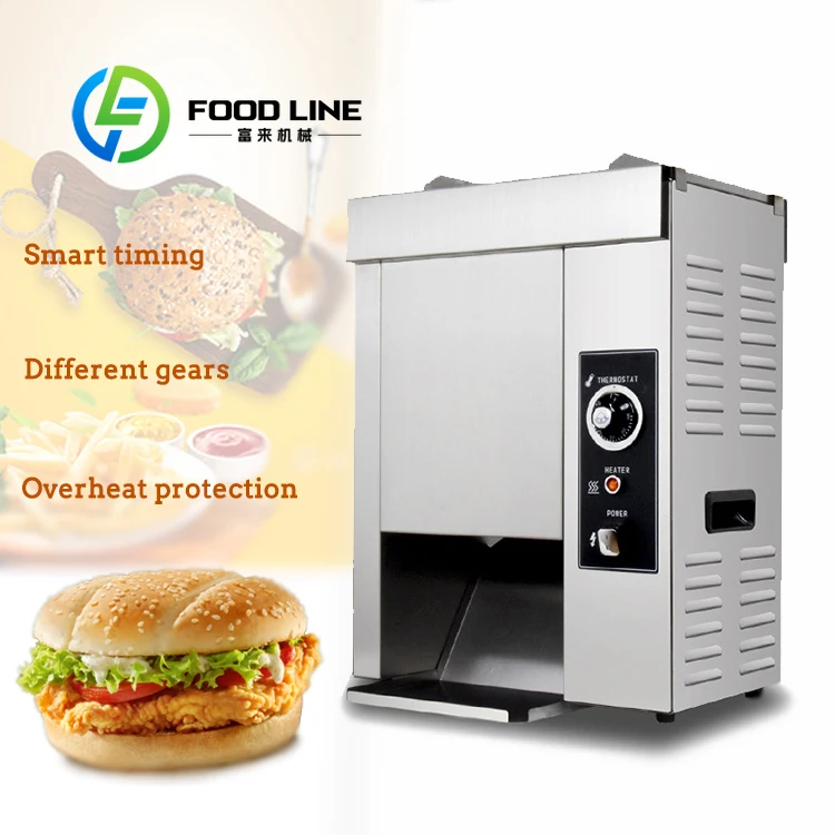 Customized Hamburger Cooking Machine Automatic Mini Smart Patty Making Bakery Hamburger Bread Bun Toaster Burger Machine