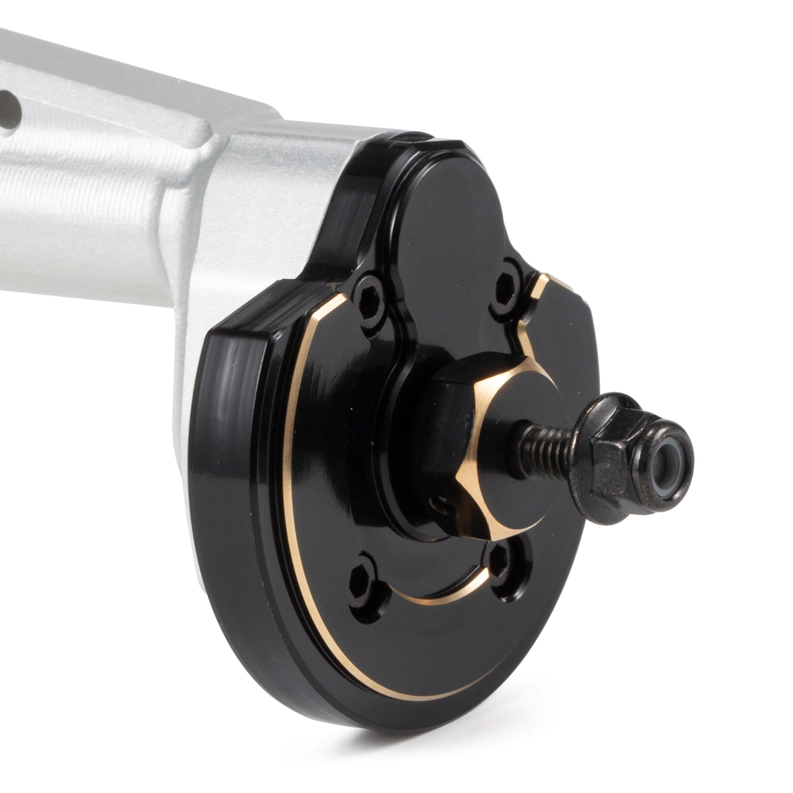 Machined 7075 Aluminum Offset Capra Portal Axle Set with Brass Knuckle Weights Portal Cover Complete Assembled Option A