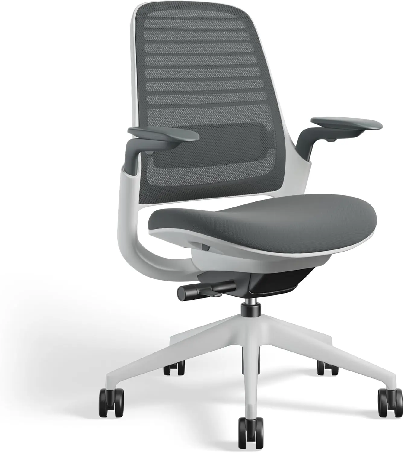 Series 1 Office Chair Ergonomic Work Chair with Wheels for Hard Flooring Helps Support Productivity Weight-Activated Controls