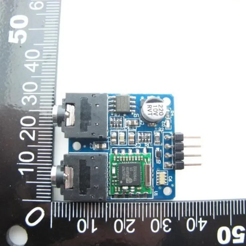Módulo de rádio compatível com TEA5767, comunicação I2C, microcontrolador FM C51, duas antenas
